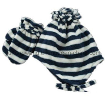 Promotion Lady Stricken Winter Warm gedruckt Polar Fleece Set